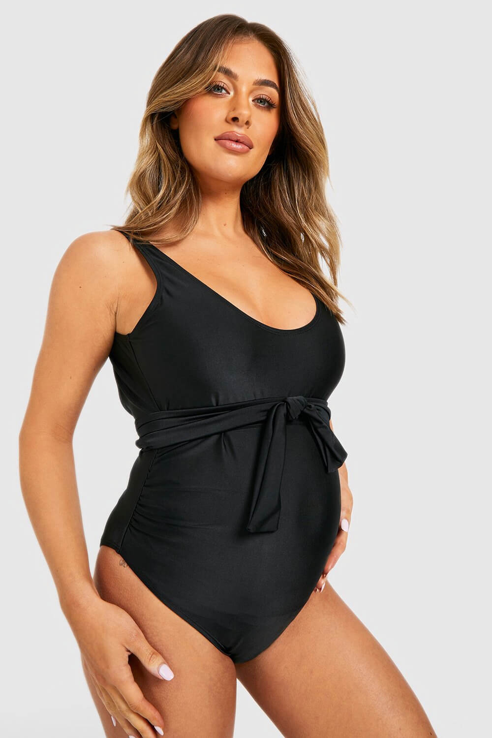 MATERNITY TIE WAIST SWIMSUIT - Monetha