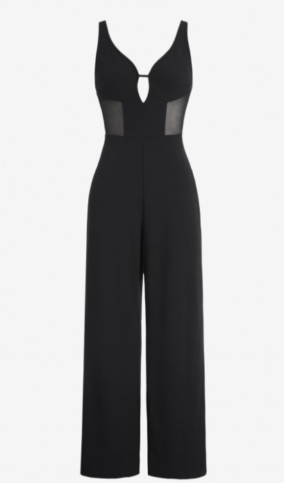 Keyhole Cut Out Wide Leg Jumpsuit Discounts and Cashback