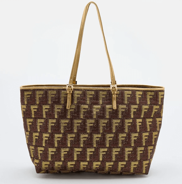 Fendi Multicolor Zucca Brocade Fabric Shopper Tote  Discounts and Cashback