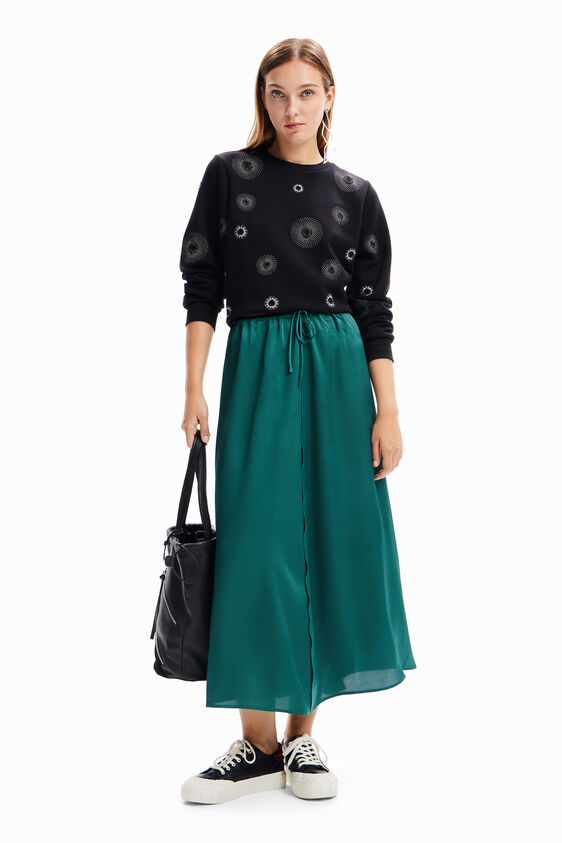 Satin Midi Skirt Discounts and Cashback