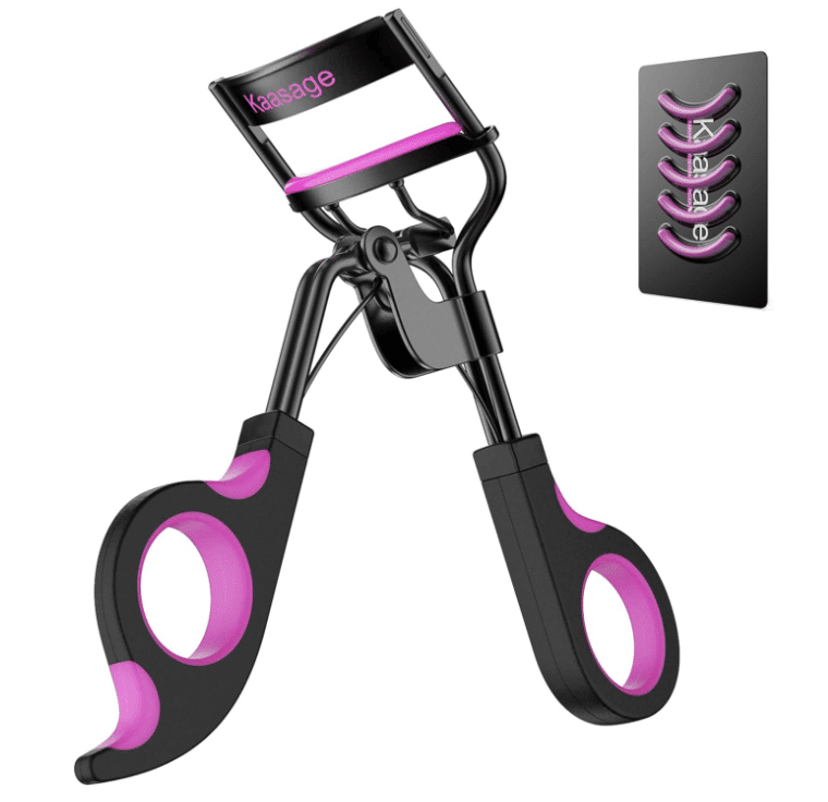 Kaasage Eyelash Curler with Pads - Lash Curler with 5 Extra Silicone Replacement Pads, Achieve Perfect Curls in 5 Seconds Discounts and Cashback