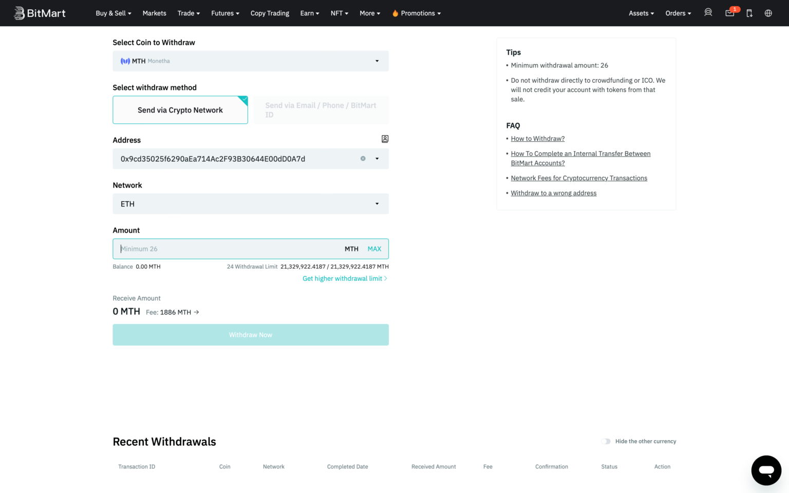 how to buy mth tokens 13 bitmart - Monetha