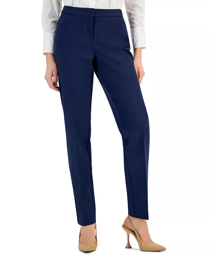 I.N.C. International Concepts Women's Mid-Rise L-Pocket Straight-Leg Pants, Regular, Long & Short Lengths, Created for Macy's Discounts and Cashback